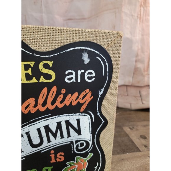 Leaves are falling autumn is calling wall art decor - Picture 2 of 4